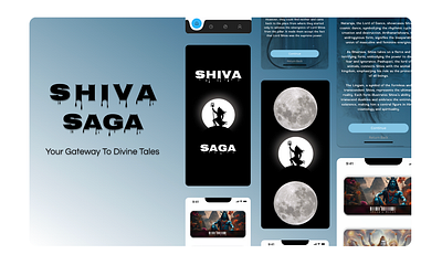 Shiva Saga 🕉️ 3d animation graphic design motion graphics ui