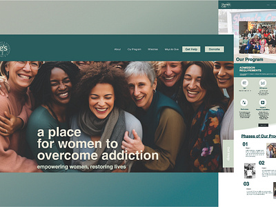 Website Design | Women's Discipleship & Recovery Center branding website website design