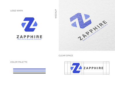 ZAPPHIRE Health Care & Educational Consultancy Logo Design graphic design logo logodesign