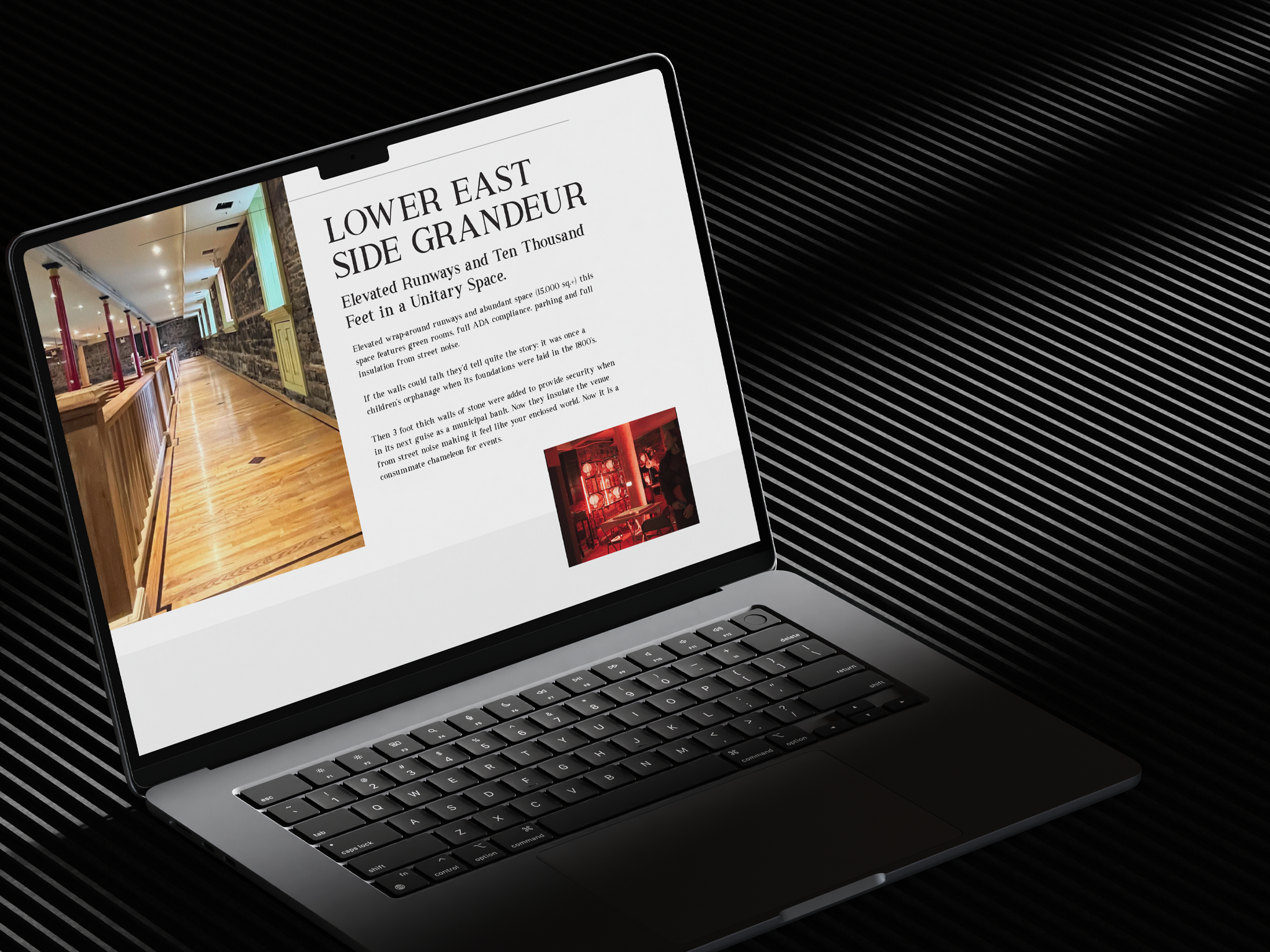 Bonus Life Studios - one page website portfolio showcase ui