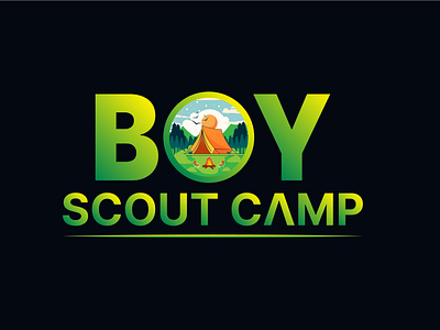 Boy Scout camp logo branding camp logo camping logo creative logo design graphic design illustration logo modern logo nature themed print design t shirt design unique logo vector web design