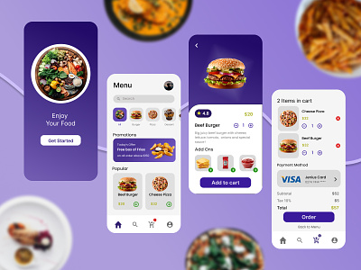 Online Food Ordering App app food food app food delivery food order app graphic design online app online food online food delivery app ui