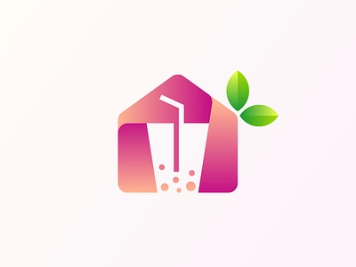 Juice House best juice logo diet drink fresh fruit glass green healthy home house house of juice juice bar juice house juicy leaf natural organic squeezed sweet top drink logo