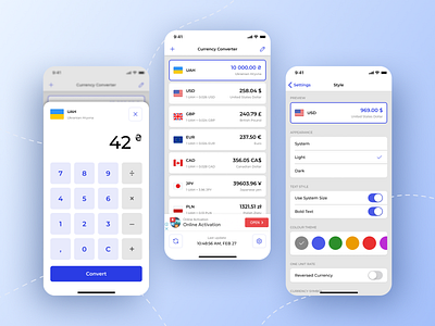 Currency Converter IOS App app converter currency currency converter design ui ux