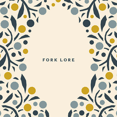 Fork Lore asheville beverage biltmore park branding food historic illustration logo restaurant branding woodcut