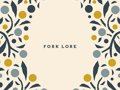 Fork Lore asheville beverage biltmore park branding food historic illustration logo restaurant branding woodcut