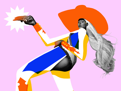 Beyonce Cowboy Carter adobe artwork beyonce collage collageart design digital illustration drawing graphic design illustration mixedmedia music