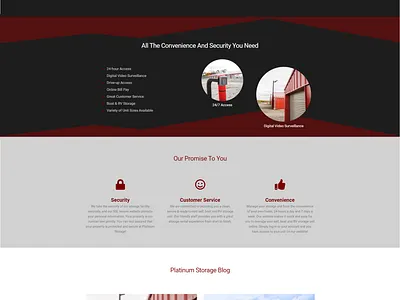 Storage Website black and red website storage website web design