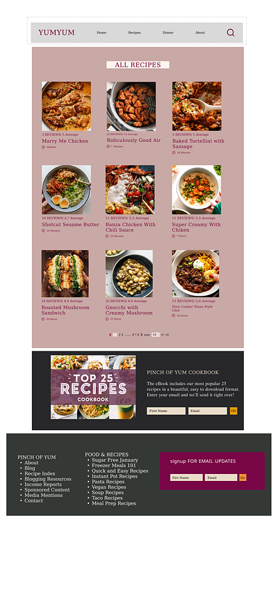Food home page