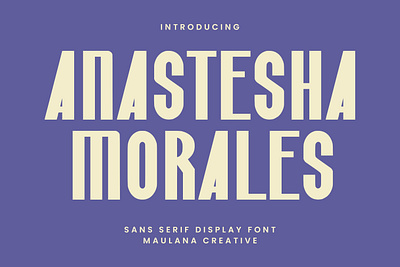 Anastesha Morales Sans Serif Display Font animation branding font fonts graphic design handmade sans logo nostalgic poster font sans font sans maulana sans serif webfont