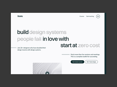 Static - Non-profit Design Systems Academy academy website design creative daily ui design system elearning minimal modern nautical online school website design ui ux web design website
