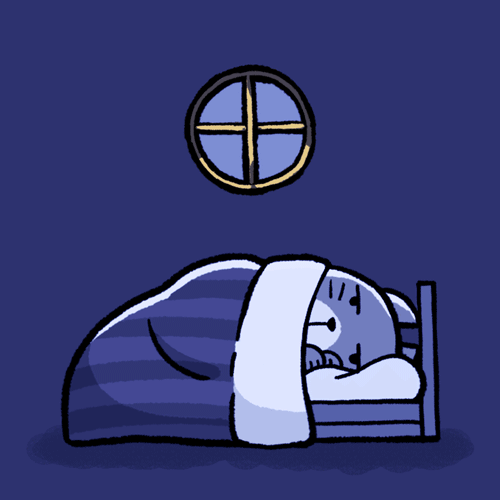 Sleepless nights animation illustration