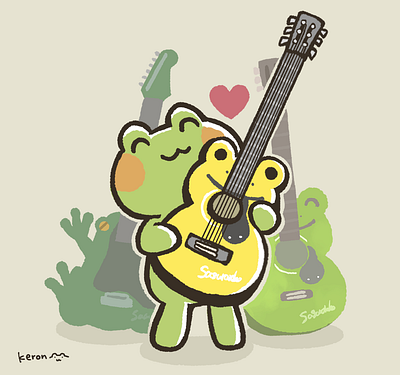 Love My Guitar illustration