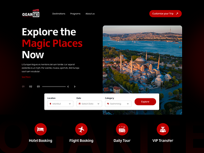 Travel Agency UI UX agency travel ui uiux ux