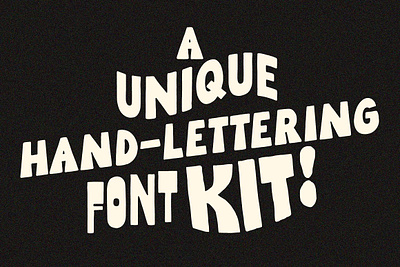 Hand-lettering Kit! Unique! Fonts! creative font