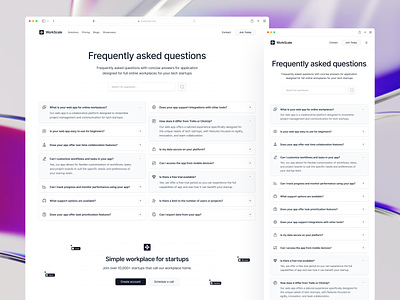 Frequently Asked Questions design desktop faq frequently asked questions graphic design landing page page questions screen ui ui design ux web design website