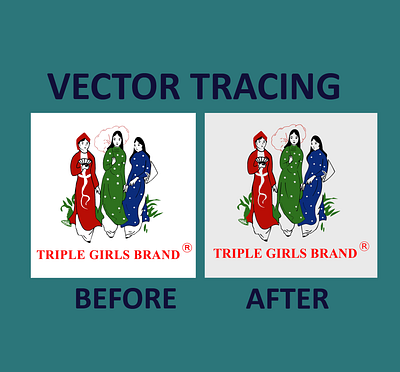 Vector Tracing vector graphic