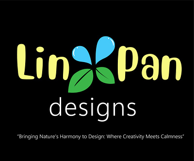 Logo "Lin Pan designs" branding graphic design logo