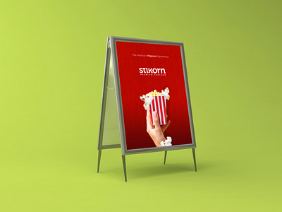 Stikorn The Premium Popcorn graphic design rashfolio
