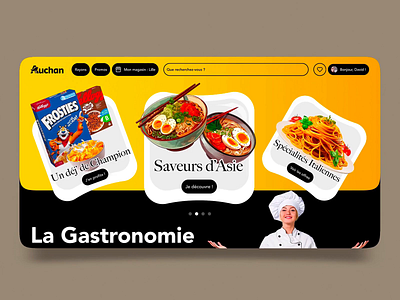 Auchan - What if ? auchan figma grocery interface product design redesign ui ux web interface