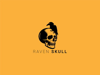 Raven Skull Logo angry skull black magic black raven dark devil gaming horror magic monster nightmare old raven logo raven skull raven skull logo ravens scary skull skull logo spooky underground