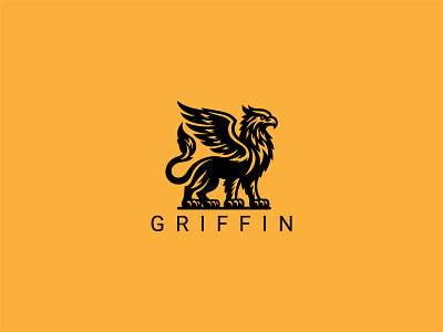 Griffin Logo animal creature eagle fantasy flying griffin griffin logo griffins griffon gryphon guardian heraldy history insurance luxury old powerfull professional reliability security