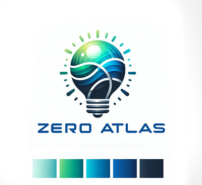 Zero Atlas Logo Design zero atlas logo design