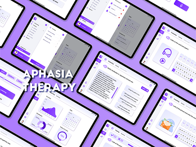 APHASIA THERAPY app design ui ux
