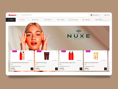 Auchan - What if ? auchan ecommerce grocery interface product design redesign ui ux web interface