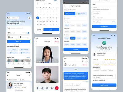 Holadoc - Healthcare UI Kit appointment booking clinic consult consultation dentis dentist doctor drugs health care healthcare hospital kit medicine mobile nurse pharmacist success ui ui kit