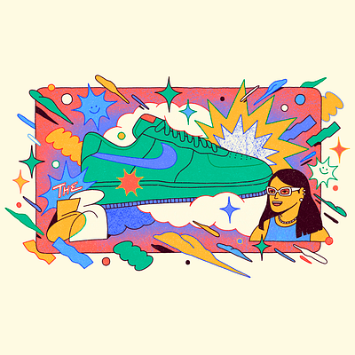 THE 55 x HOLA SOBRE illustration mexico city nike shoes sneakers