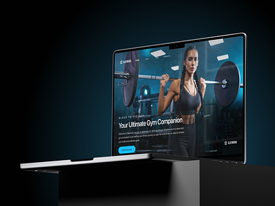 🏋🏼 Slaywork - Gym Companion clean fitness gym landing page ui uiux website workout