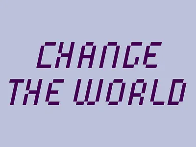 Speed Pixel font horizontal