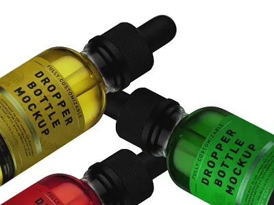 Dropper Bottle Mockup beverage bottle branding cbd oil cosmetic dropper e liquid free health hemp oil label lablel medical oil mockup oil vape
