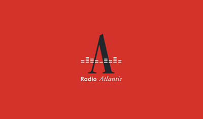 Radio Atlantic branding collage current event header design logo design mcquade inc news podcast sound