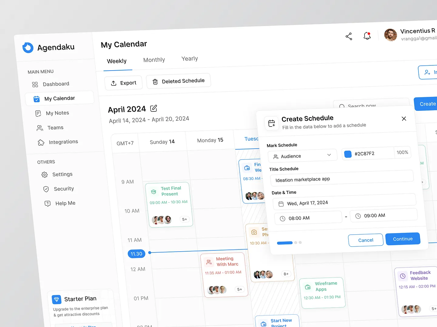 Innovative Calendar View Design for Enhanced Productivity