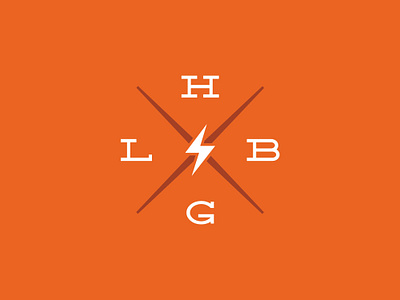HGLB - Monogram branding design graphic design identity lightningbolt logo monogram