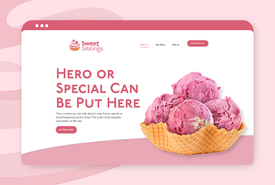 Website Homepage bakery digital design graphic design homepage sweet treat sweets website website design