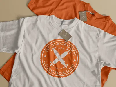 Homegrown Longboards - Shirts apparel branding design graphic design homegrown identity logo longboard skate t shirt vector