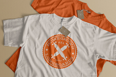 Homegrown Longboards - Shirts apparel branding design graphic design homegrown identity logo longboard skate t shirt vector