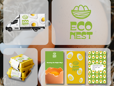 EcoNest - Egg poultry logo branding agriculture animallogo brandidentity branding creativedesign designcommunity designinspiration egglogo farmfresh graphicdesign identitydesign logodesign logoinspiration natureinspired organicdesign poultry