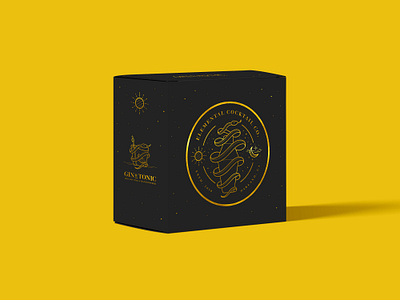 Elemental Cocktail Co. : Packaging Design art direction box branding candle design gin tonic gold illustration logo design packaging snake visual identity