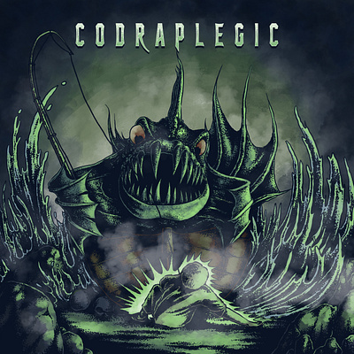 Codraplegic - Album Cover album album cover character concept art cover detail art illustration music pointilism