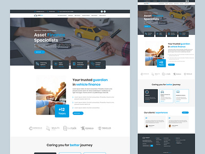 Vehicle Finance Specialist adobe adobe xd application branding figma finance fintech graphic design logo ui uiux ux ux design website
