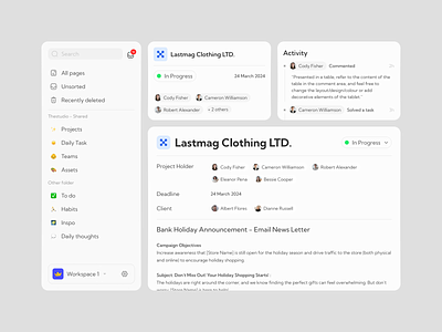 Note-Taking UI Components collaboration component components dasbhboard dashboard design design tool note note taking notion product product design productivity project project manager team ui ui components web web design