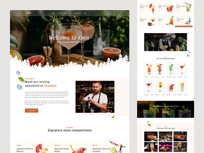 Cocktail Bar Website bar branding cocktail bar liquor website ui uidesign uiux user experience userinterface ux ux design uxdesign uxui