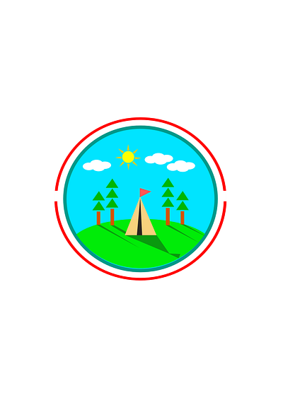 Camping Adventure branding camping inkscape logo
