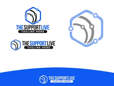 The Support Live design live logo support technology
