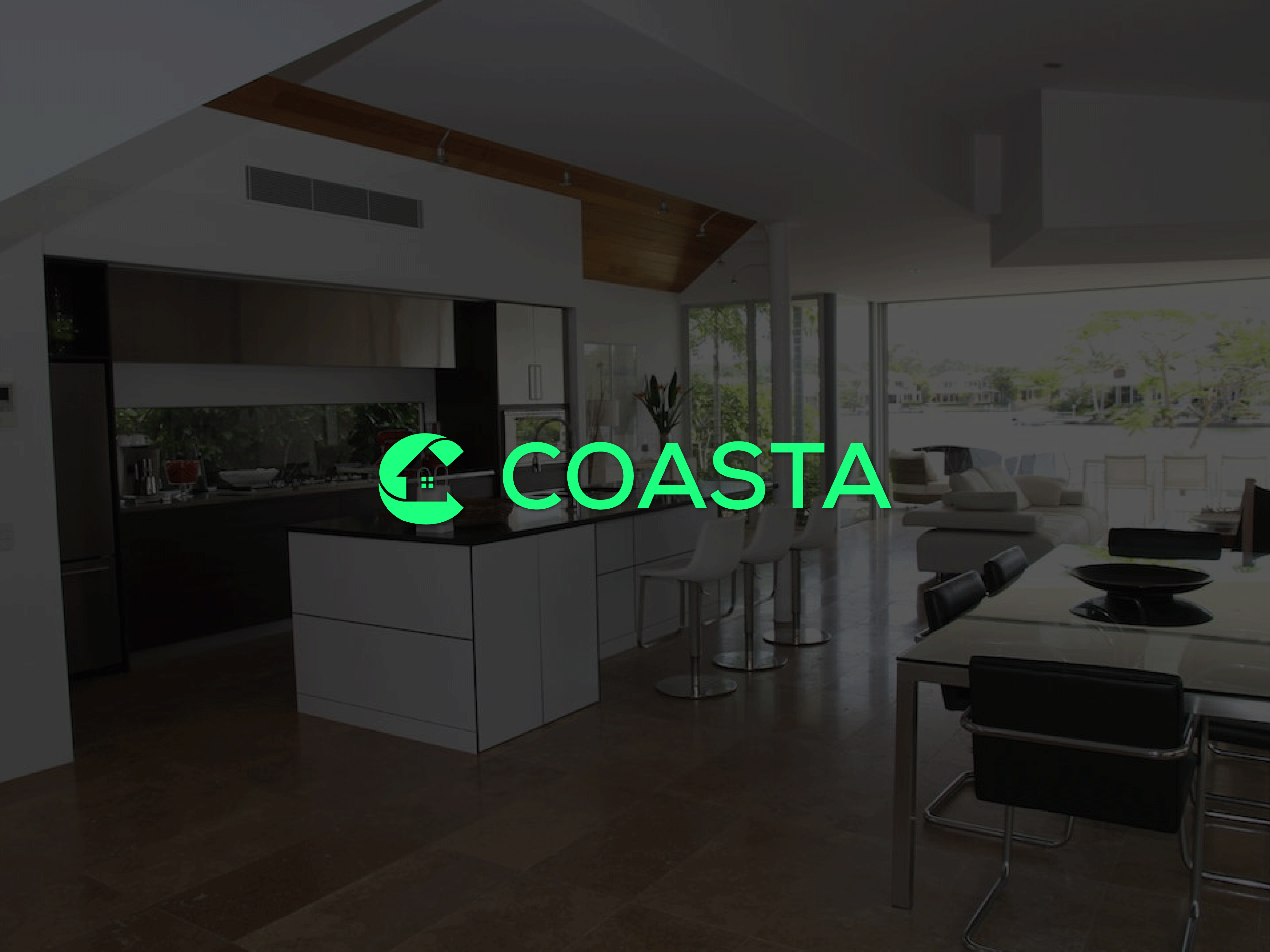Coasta Real Estate Logo design ,brand guidelines show less