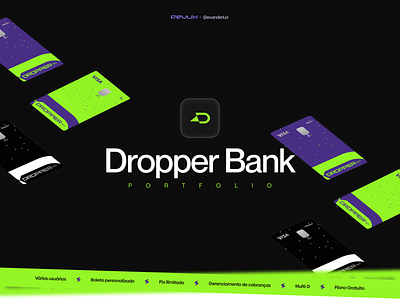 Dropper Bank - Landing Page + Dashboard bank branding dashboard figma landing page logo project ui ui design web design